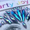 Face Jewels in Purple, Turquoise and Blue AB - Image 3