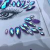 Face Jewels in Purple, Turquoise and Blue AB - Image 2