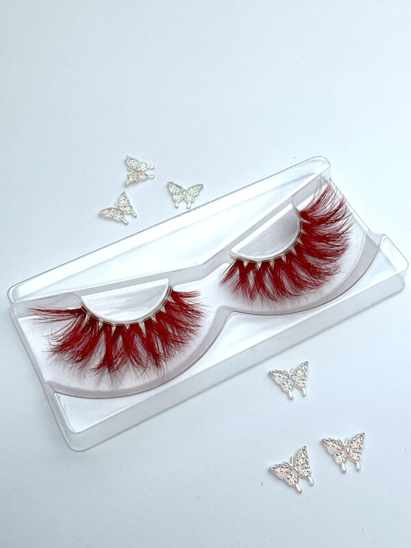 Bree Red False Lashes Eyelashes