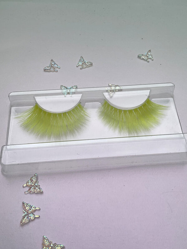 Daisy Neon Yellow UV Reactive False Lashes