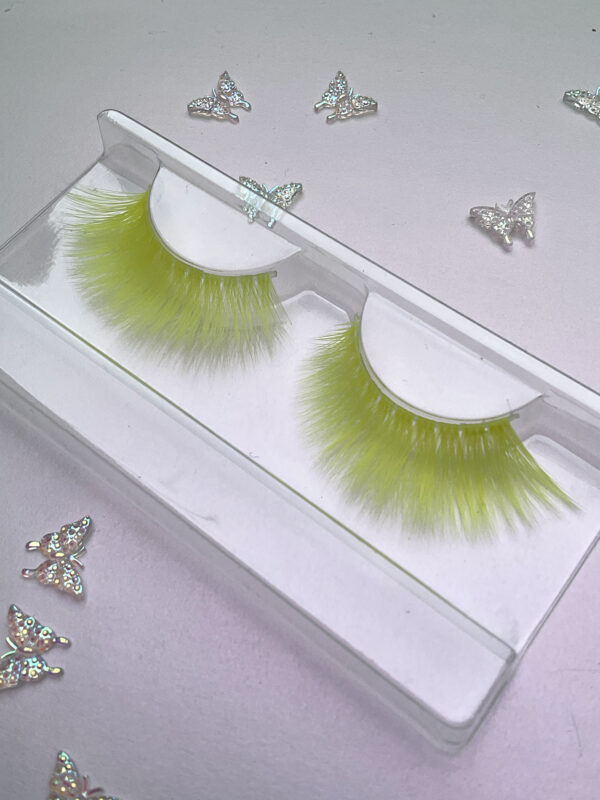 Daisy Neon Yellow UV Reactive False Lashes - Image 2