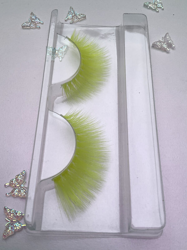 Daisy Neon Yellow UV Reactive False Lashes - Image 3