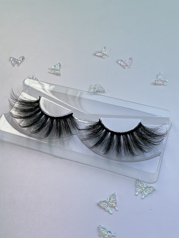 Diamond Black 3D Jumbo Lashes Eyelashes 25mm - Image 2