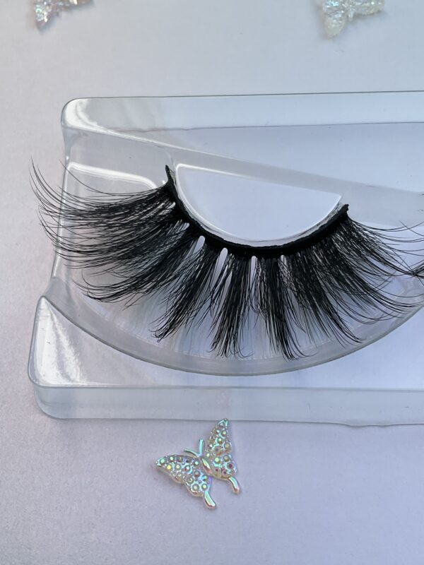 Diamond Black 3D Jumbo Lashes Eyelashes 25mm - Image 3