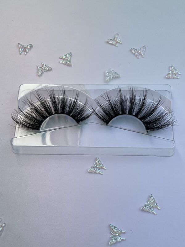 Diamond Black 3D Jumbo Lashes Eyelashes 25mm - Image 4