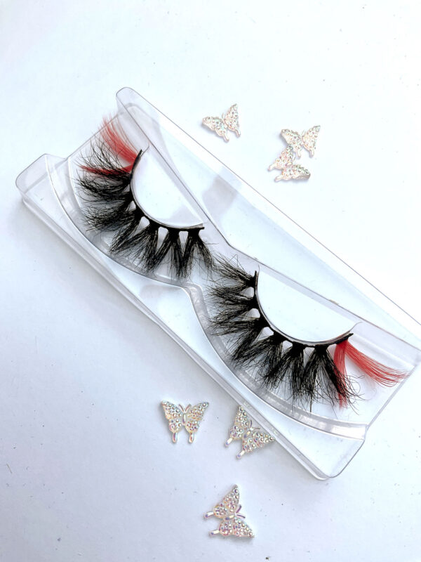 Nylah Black and Orange False Lashes - Image 2