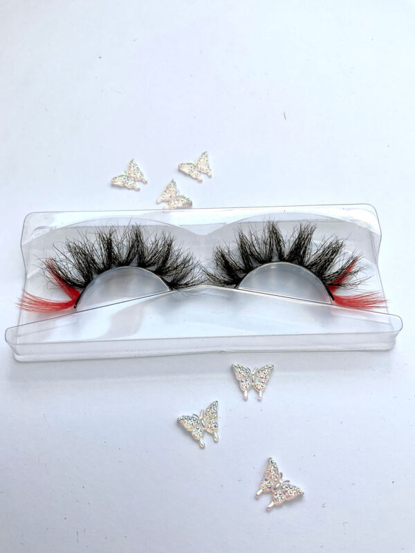 Nylah Black and Orange False Lashes - Image 5