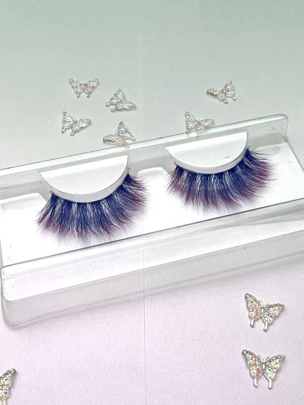 Viola Purple Tipped Blue False Lashes