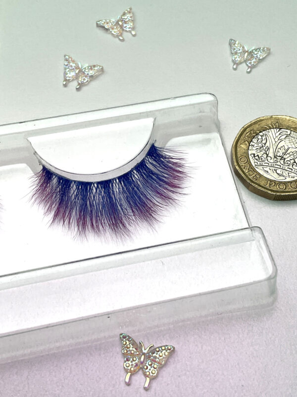 Viola Purple Tipped Blue False Lashes - Image 6