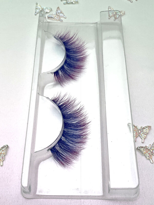 Viola Purple Tipped Blue False Lashes - Image 4