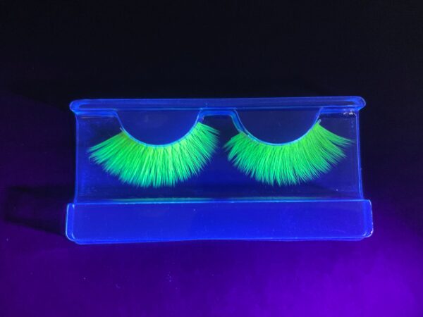 Daisy Neon Yellow UV Reactive False Lashes - Image 4