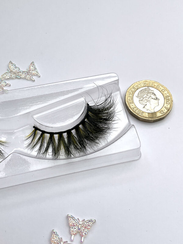 Carola Black and Yellow False Lashes - Image 6