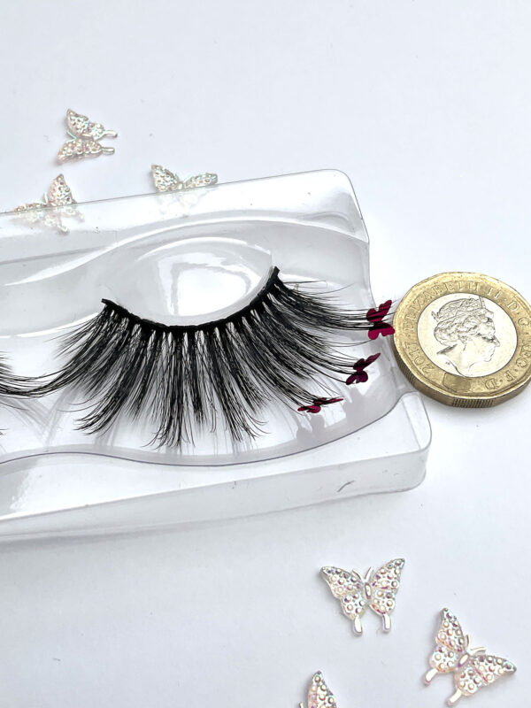 Floof Pink Butterflies Jumbo False Lashes - Image 6