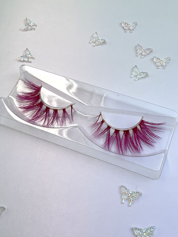 Holly Magenta Pink Jumbo False Lashes 25mm - Image 2