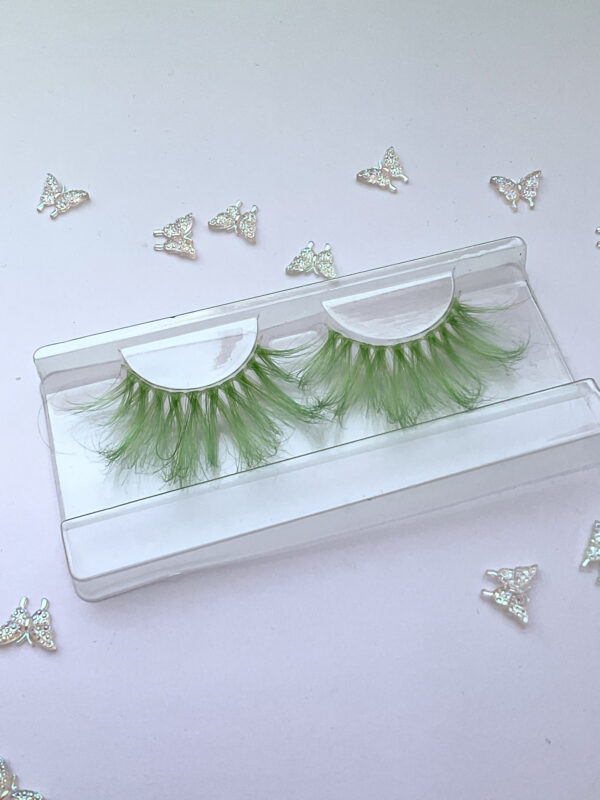 Honeydew Melon Green Jumbo False Lashes 25mm