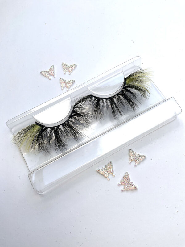 Sammy Black and Yellow Winged False Lashes