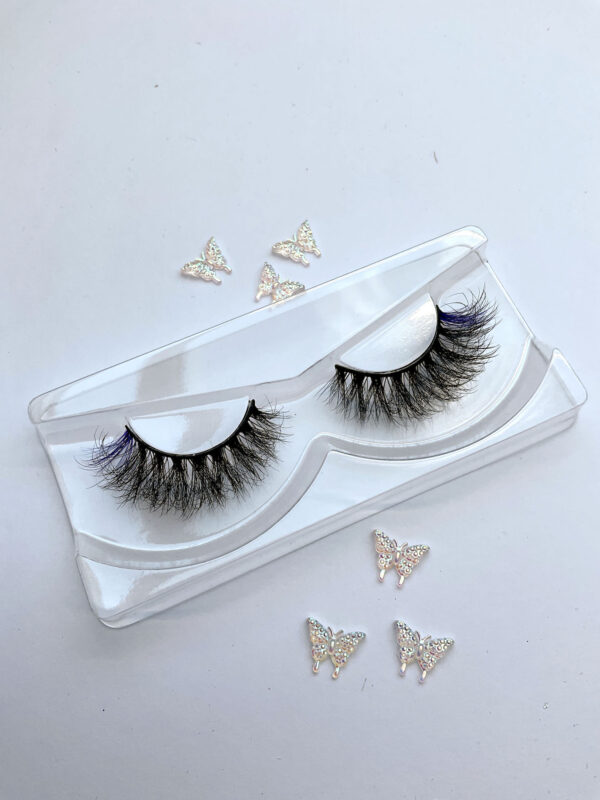 Nala Black and Purple False Lashes