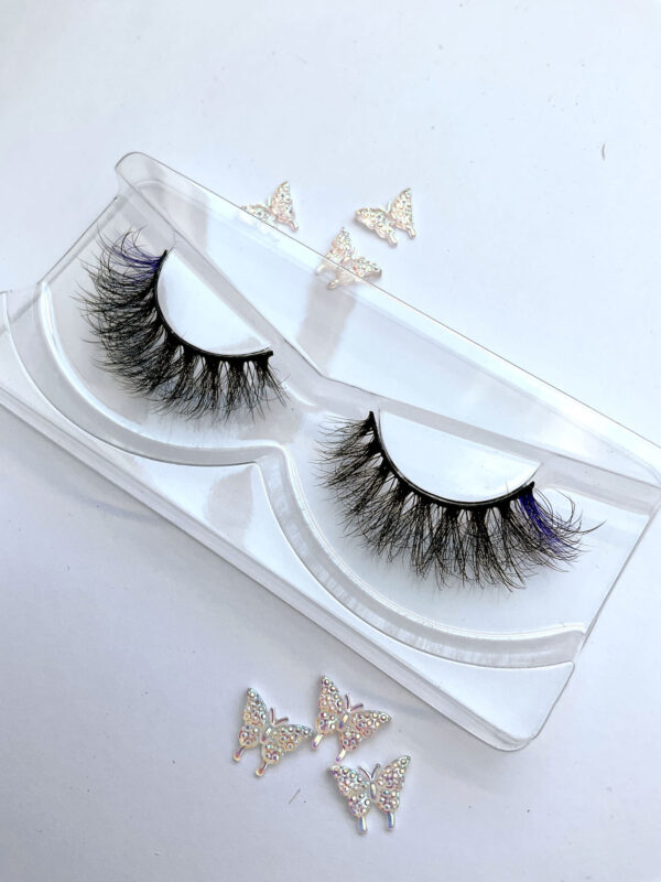 Nala Black and Purple False Lashes - Image 2