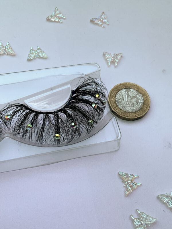 Jewel Jumbo False Lashes with AB Crystals - Image 6