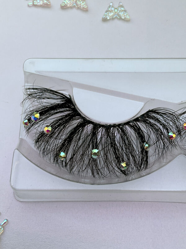 Jewel Jumbo False Lashes with AB Crystals - Image 4