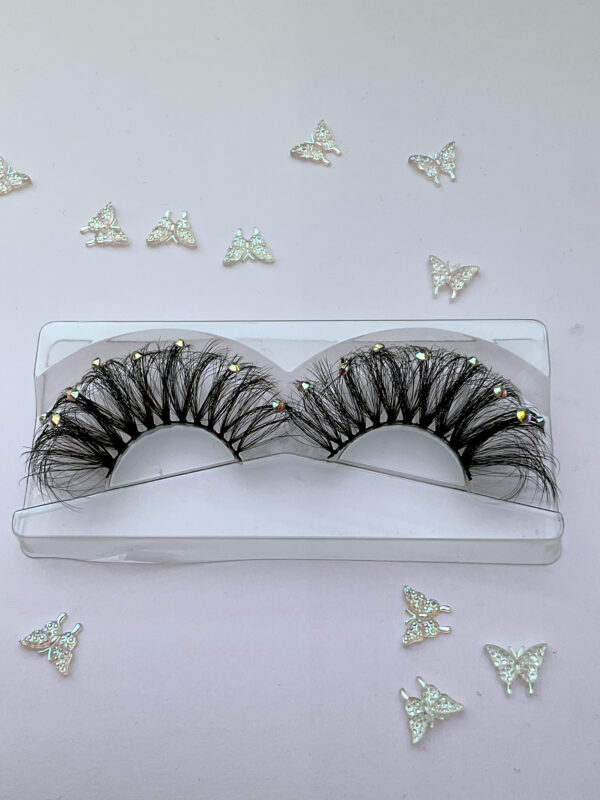 Jewel Jumbo False Lashes with AB Crystals - Image 2