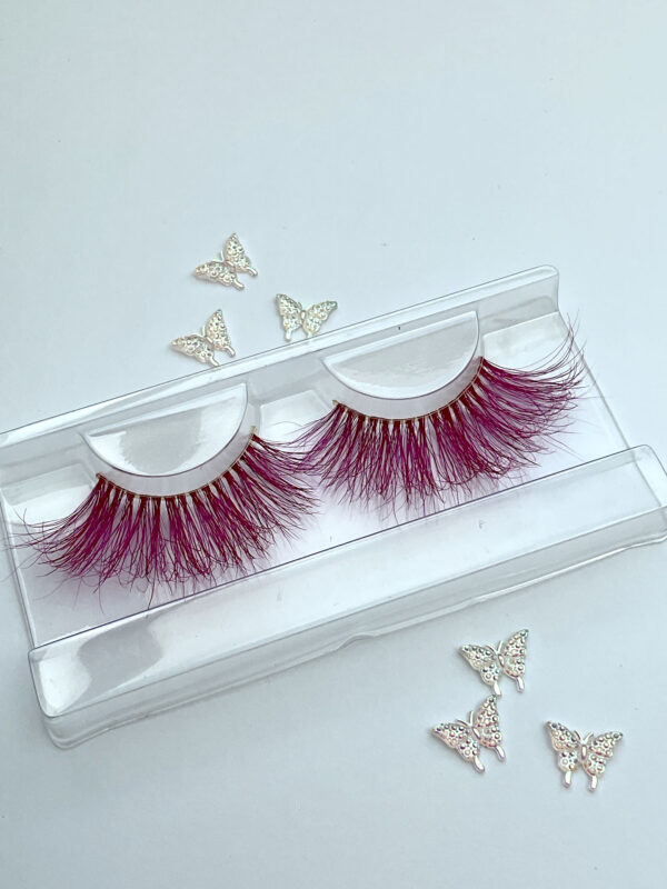 Liscious Magenta Pink Jumbo False Lashes 25mm