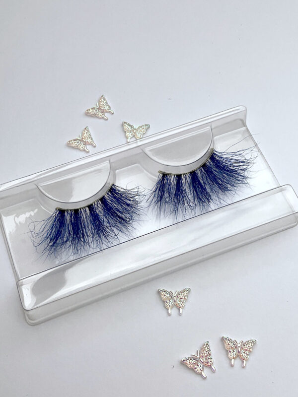 Liz Royal Blue Jumbo False Lashes 25mm