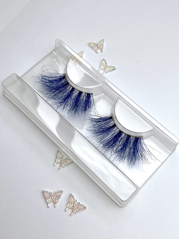 Liz Royal Blue Jumbo False Lashes 25mm - Image 2