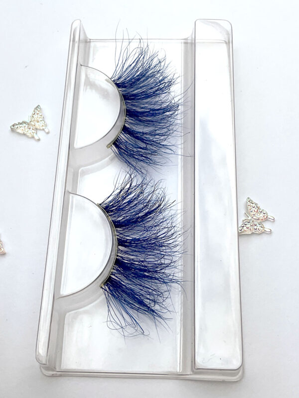 Liz Royal Blue Jumbo False Lashes 25mm - Image 4