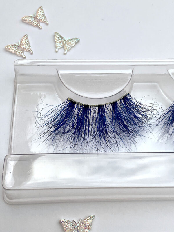 Liz Royal Blue Jumbo False Lashes 25mm - Image 3