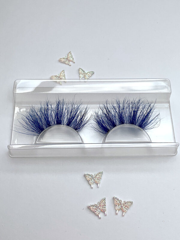 Liz Royal Blue Jumbo False Lashes 25mm - Image 5