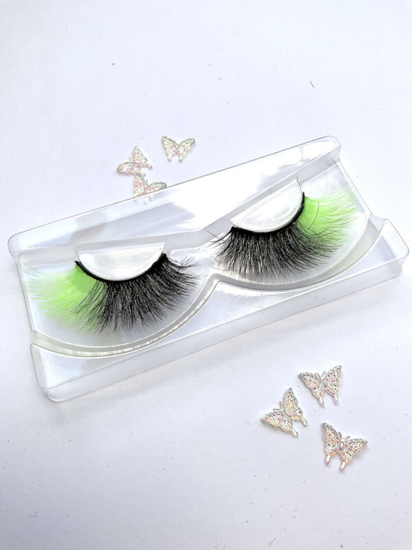 Nellie Black and Green False Lashes