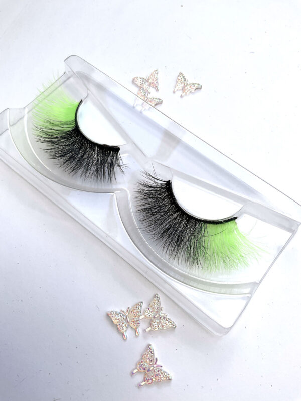 Nellie Black and Green False Lashes - Image 2