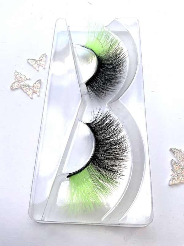 Nellie Black and Green False Lashes - Image 4