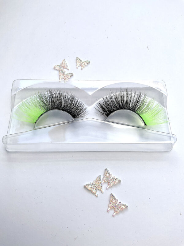 Nellie Black and Green False Lashes - Image 5