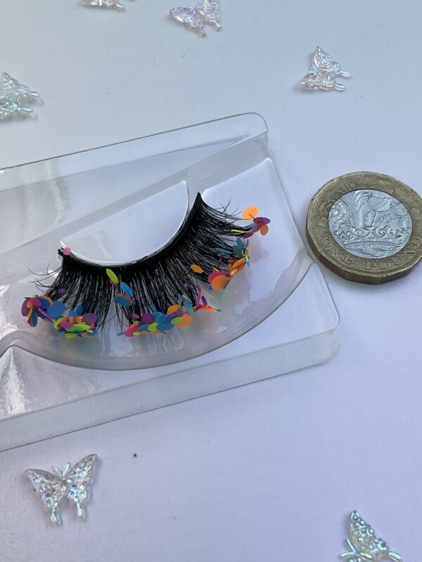 Poppy Popping Candy Matte Glitter Coated False Lashes - Image 6