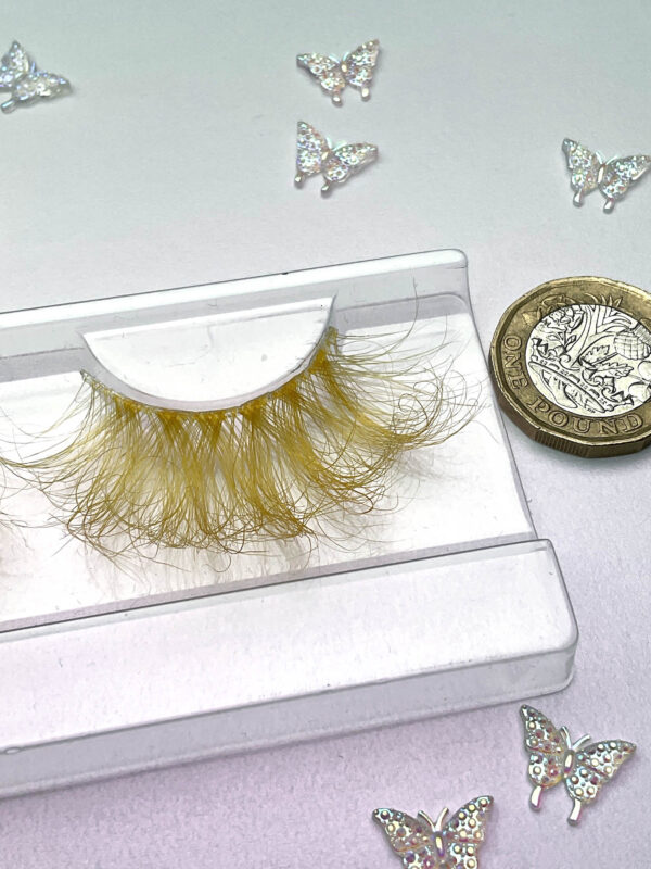 Starfruit Yellow Jumbo False Lashes 25mm - Image 6