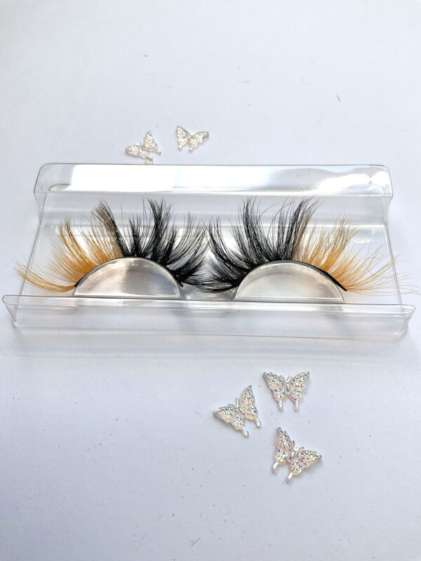 Noreen Black and Orange False Lashes - Image 5