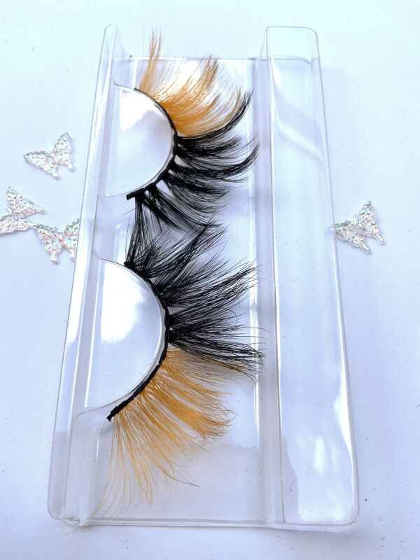 Noreen Black and Orange False Lashes - Image 4