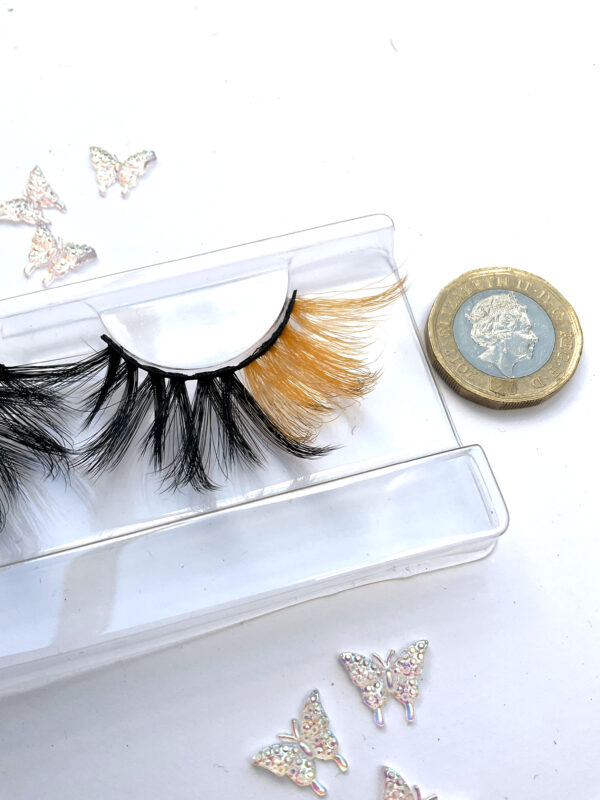 Noreen Black and Orange False Lashes - Image 6