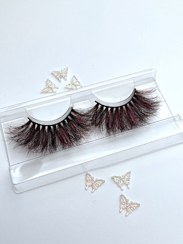 Alison Black and Red Jumbo Lashes 25mm