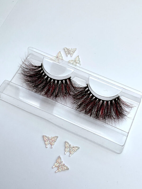 Alison Black and Red Jumbo Lashes 25mm - Image 2