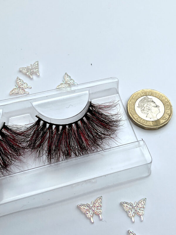 Alison Black and Red Jumbo Lashes 25mm - Image 6