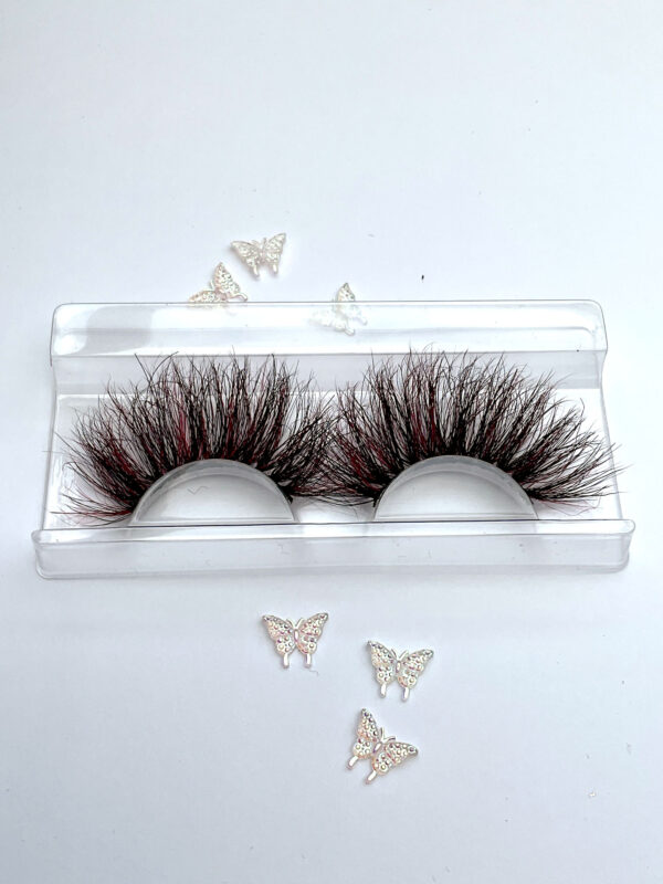 Alison Black and Red Jumbo Lashes 25mm - Image 5