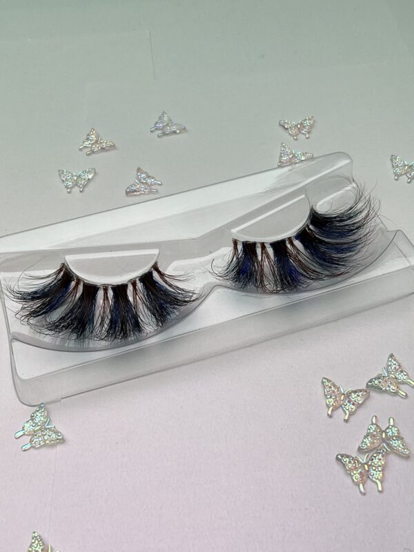 Bella Blue and Brown 25mm False Lashes