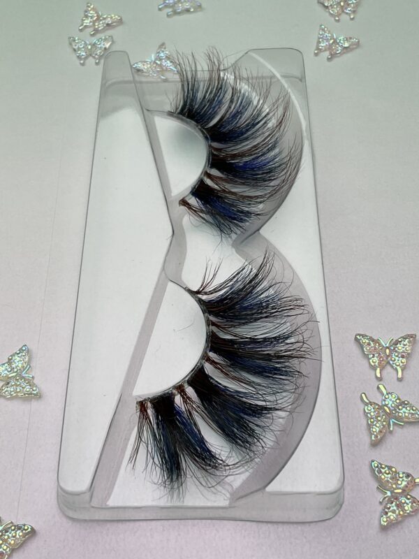 Bella Blue and Brown 25mm False Lashes - Image 5