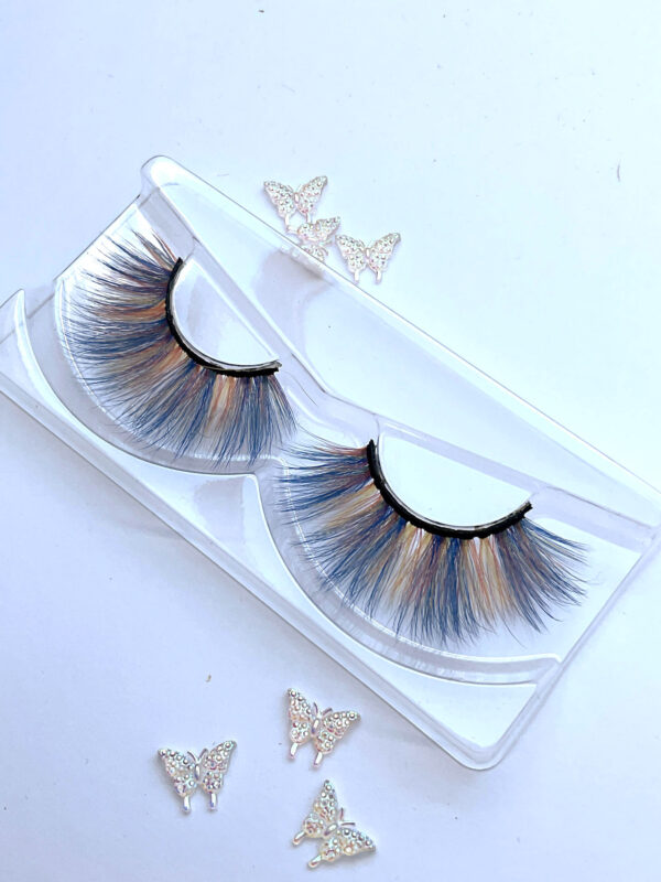 Diamond Pearl Stacker Lash in Blue, Orange and Yellow - Image 2