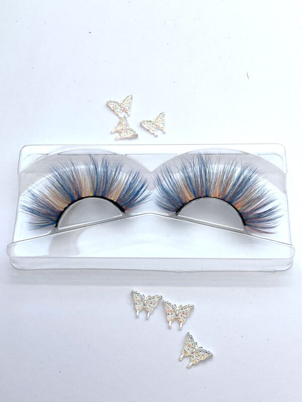 Diamond Pearl Stacker Lash in Blue, Orange and Yellow - Image 5