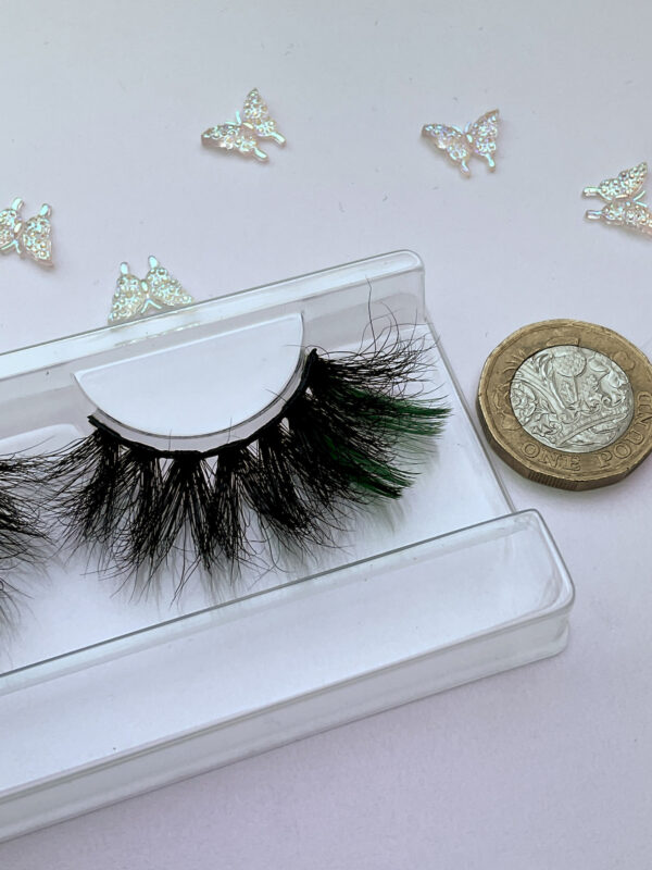 Follie Black and Dark Green False Lashes - Image 6