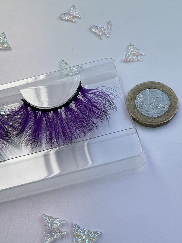 Irene Purple and Black False Lashes Eyelashes - Image 6